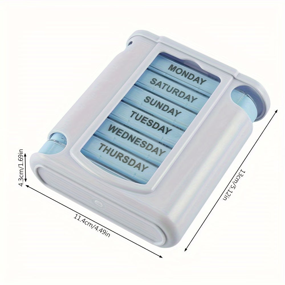 Weekly Pill Organizer – Extra Large Stackable Daily Medication Case