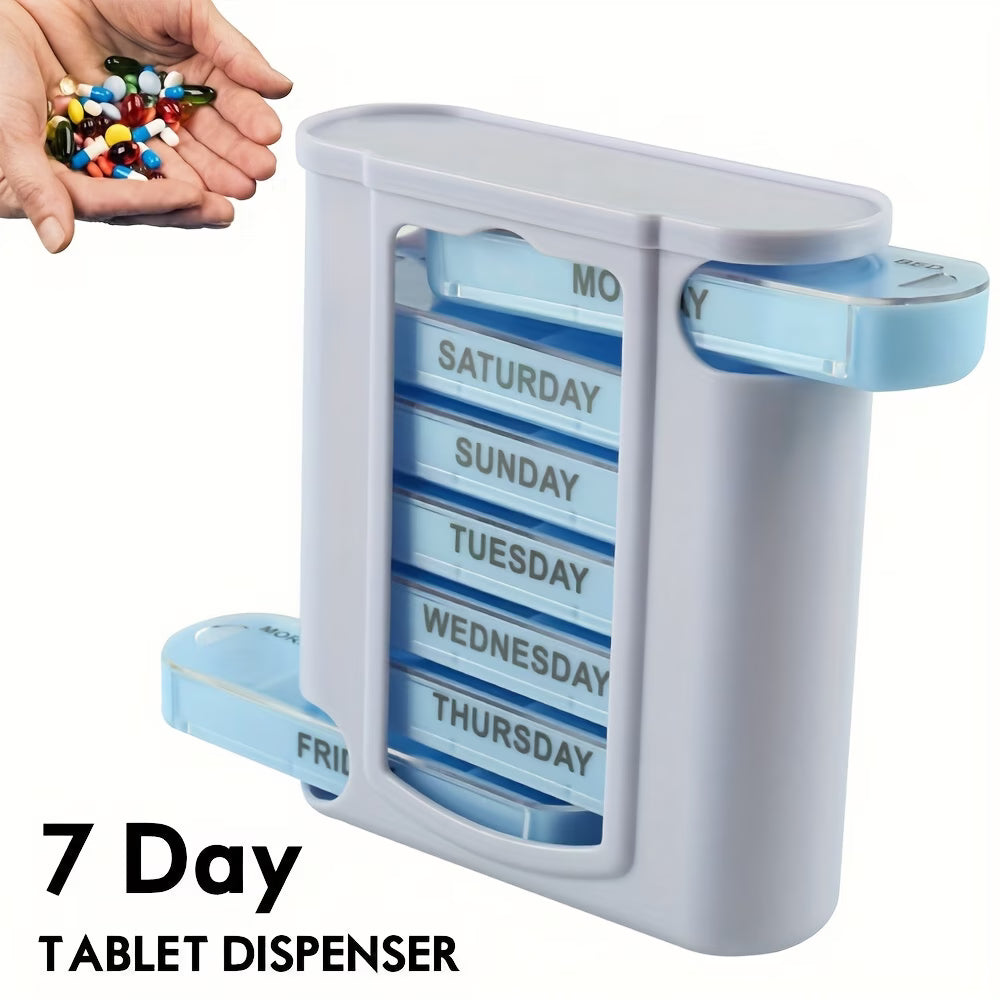 Weekly Pill Organizer – Extra Large Stackable Daily Medication Case