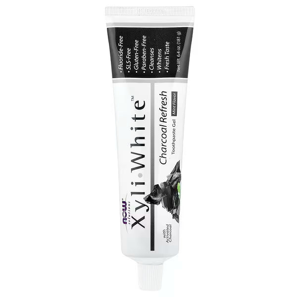 NOW Foods Solutions XyliWhite Toothpaste Gel – RefreshMint (6.4 oz / 181 g)