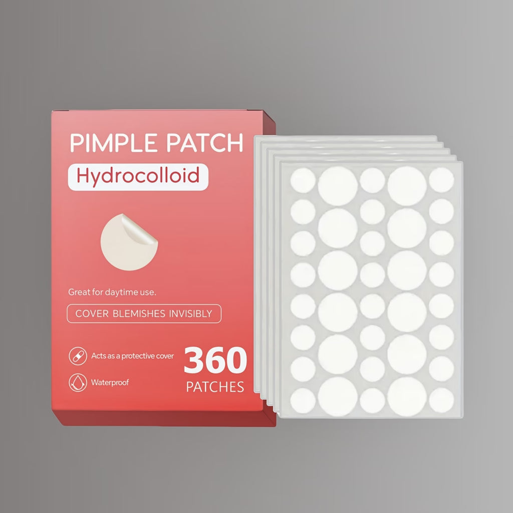 Hydrocolloid Acne Patches – 360 PCS (Alcohol-Free, Day & Night Use)