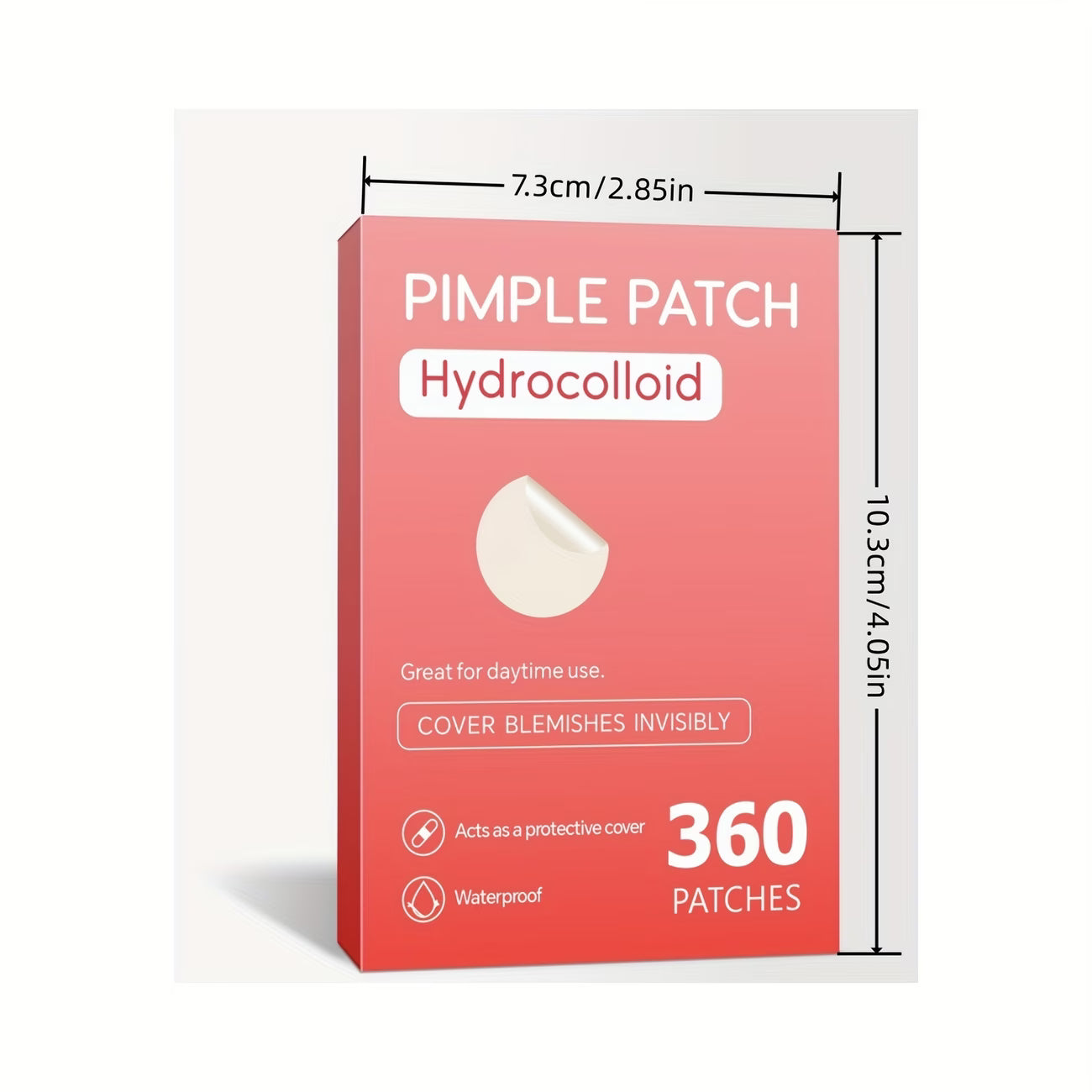 Hydrocolloid Acne Patches – 360 PCS (Alcohol-Free, Day & Night Use)