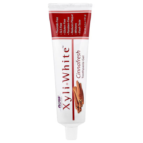 NOW Foods Solutions XyliWhite Toothpaste Gel – RefreshMint (6.4 oz / 181 g)